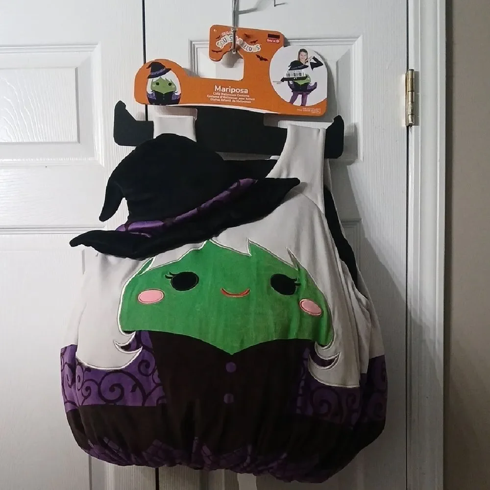 Squishmallows  Mariposa Witch Halloween Costume Made for target  Sz One Size NWT